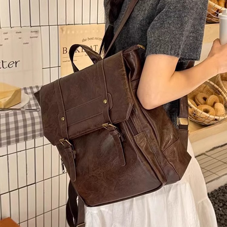 여성 캐주얼 배낭 PU 가죽 학교 배낭 십대 소녀 여행 - Leather Backpack Vintage 리뷰 및 가격