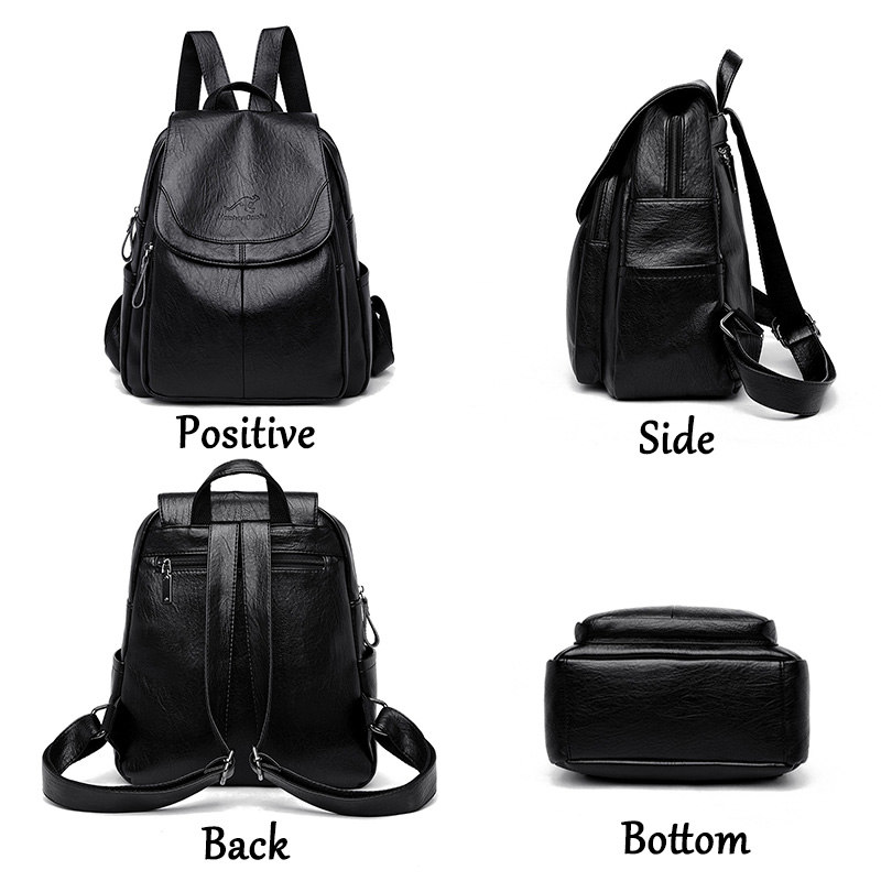 빈티지 소프트 가죽 여성용 백팩 9가지 색상 캐주얼 여 - Leather Backpack Vintage 리뷰 및 가격