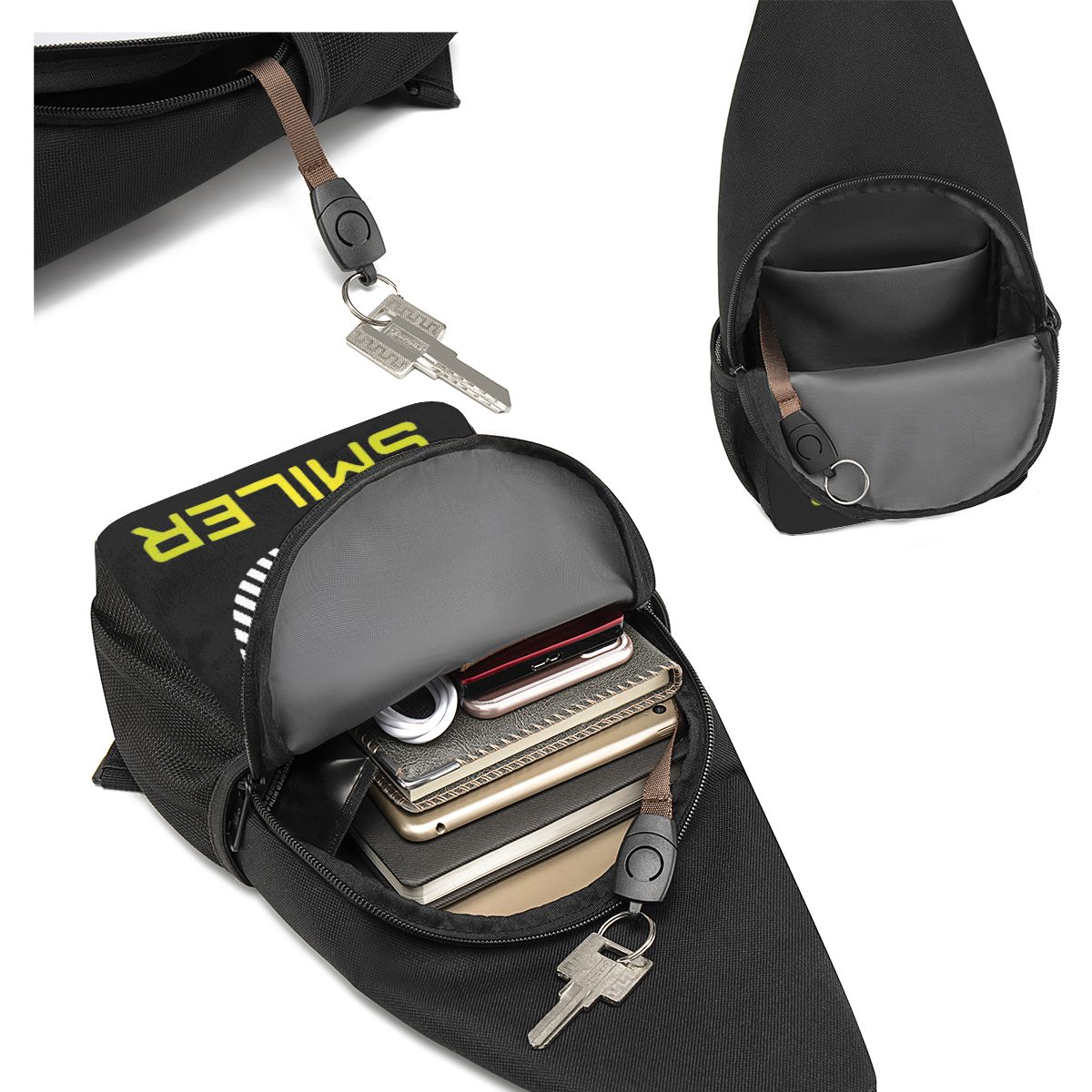 The Smiler Alton Towers Merch  - Sling Backpack Shoulder 리뷰 및 가격