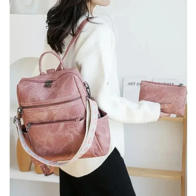 2026년 신상 여성용 PU 가죽 방수 도난 방지 패션 - Travel Backpack Anti Theft 리뷰 및 가격