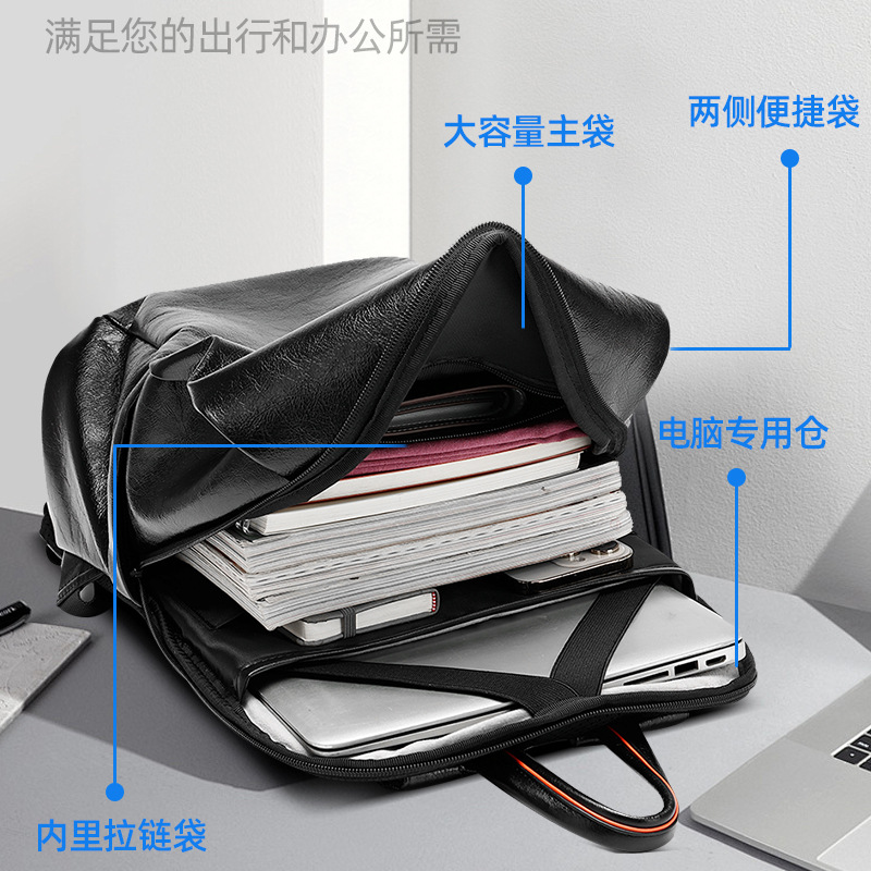 남성용 검은색 천연 가죽 백팩, 빈티지 스타일의 소가죽 - Leather Backpack Vintage 리뷰 및 가격
