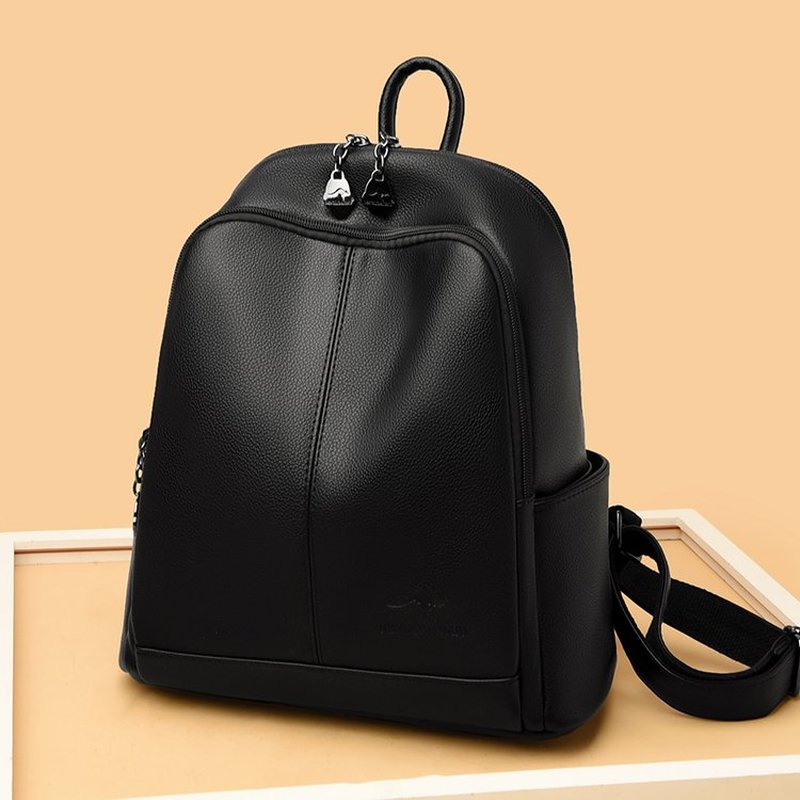 새로운 한국산 소프트 PU 가죽 대용량 여행용 백팩 여 - Leather Backpack Vintage 리뷰 및 가격