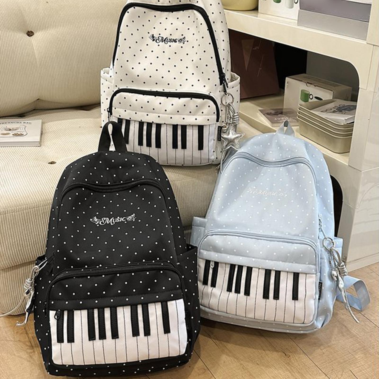 여행용 백팩 피아노 프린트 대용량 책가방 가벼운 여행용 - Fashion Backpack Women 리뷰 및 가격