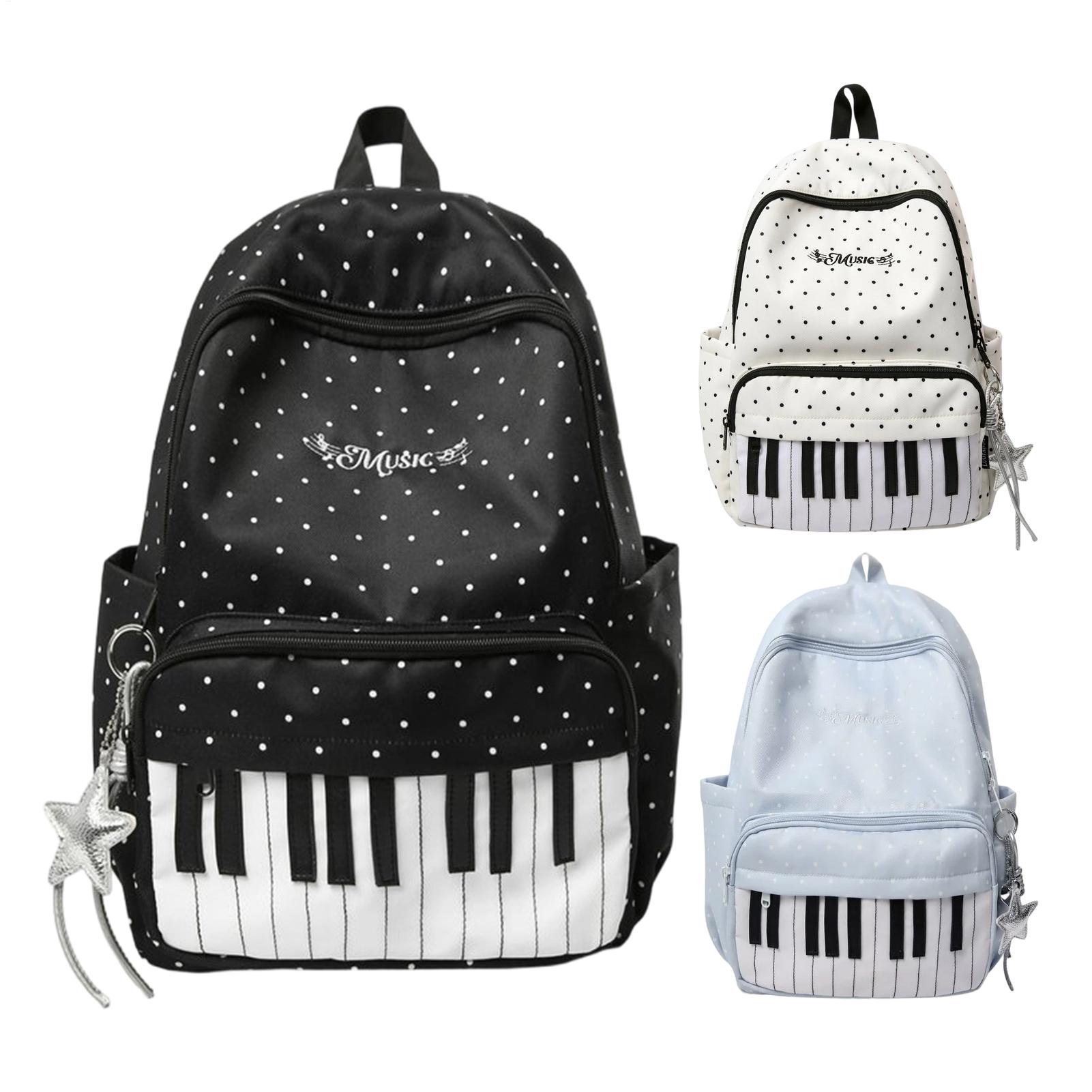 여행용 백팩 피아노 프린트 대용량 책가방 가벼운 여행용 - Fashion Backpack Women 리뷰 및 가격