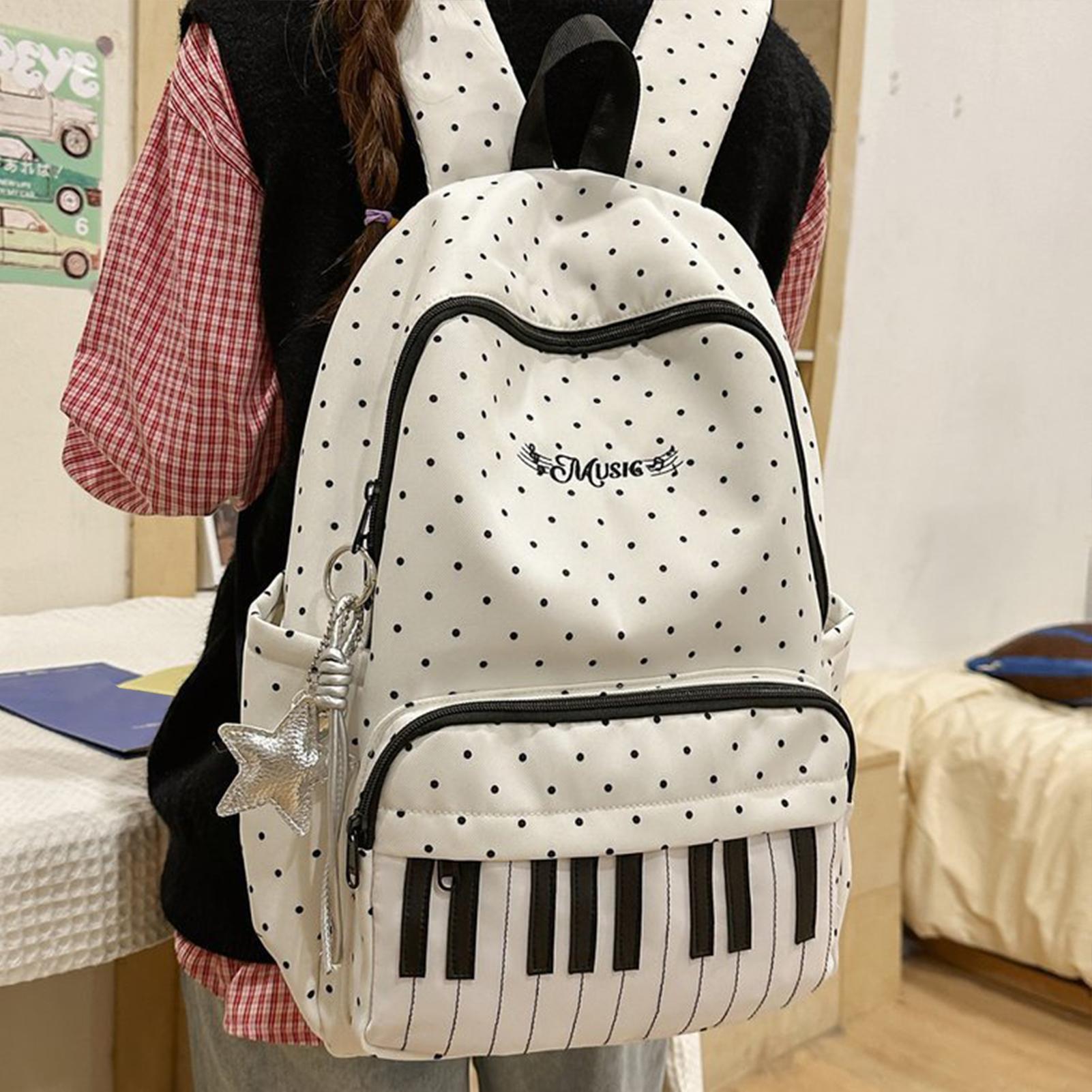 여행용 백팩 피아노 프린트 대용량 책가방 가벼운 여행용 - Fashion Backpack Women 리뷰 및 가격